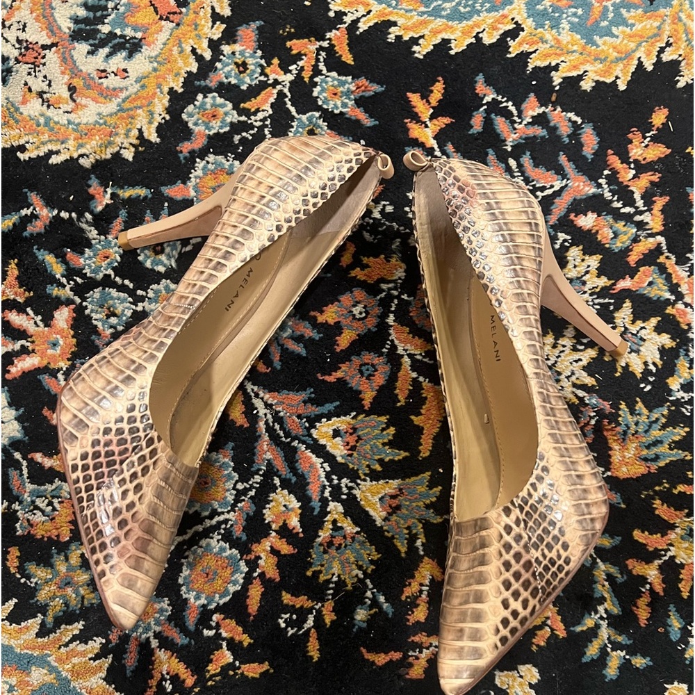 REAL SNAKESKIN HEELS. Antonio Melani.